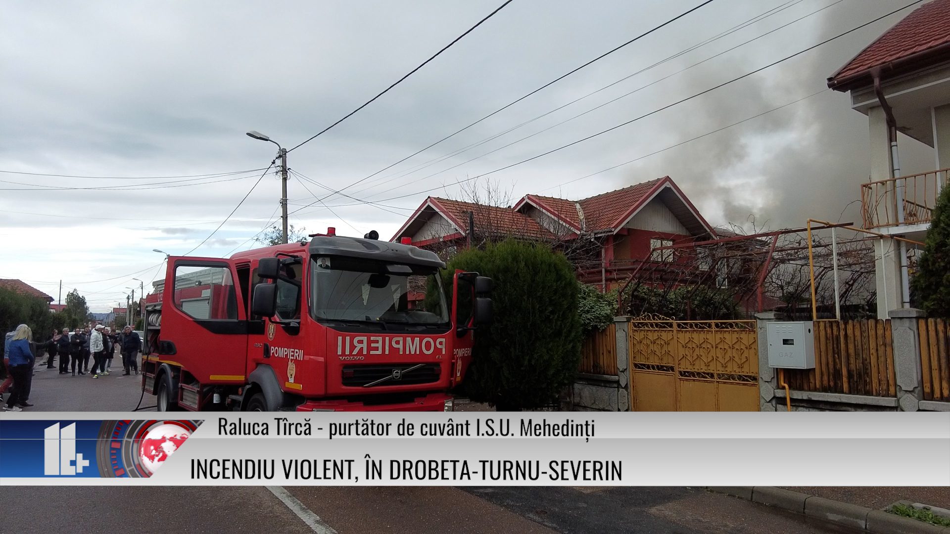 Incendiu violent, în Drobeta-Turnu-Severin