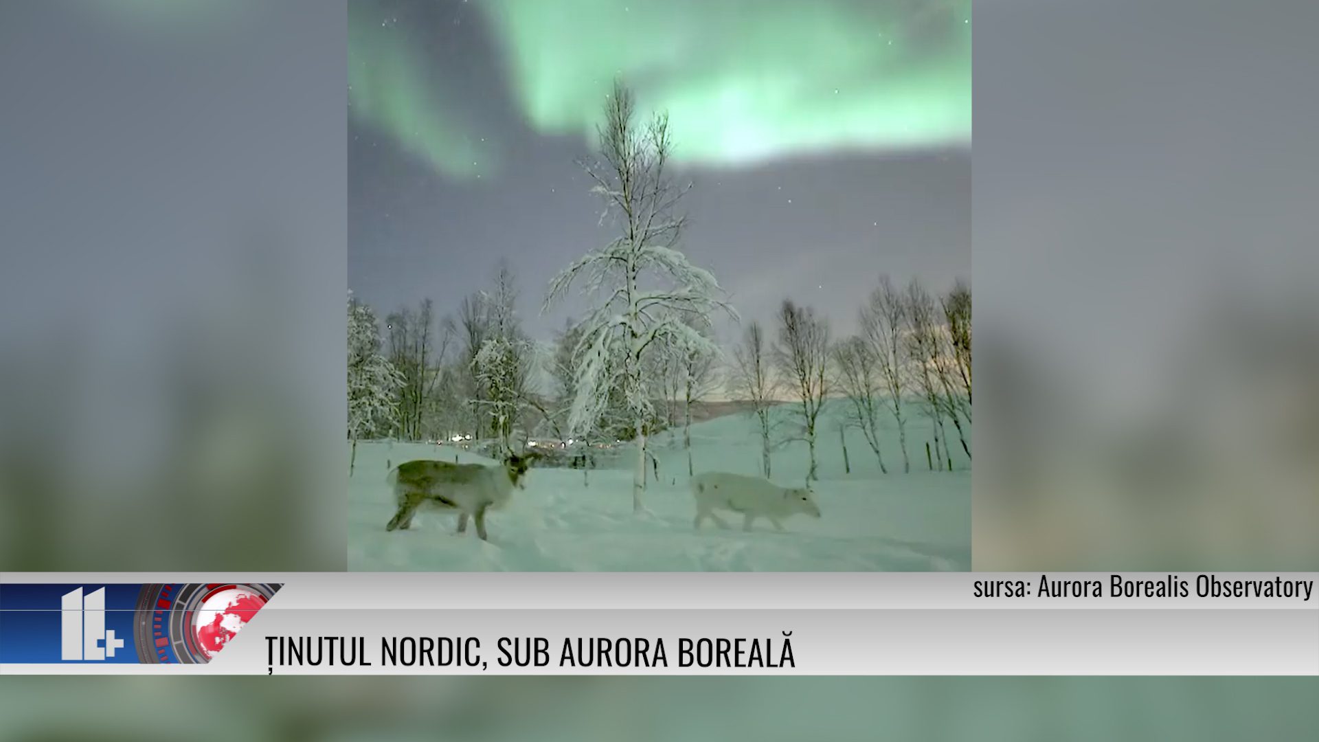 Ținutul nordic, sub aurora boreală