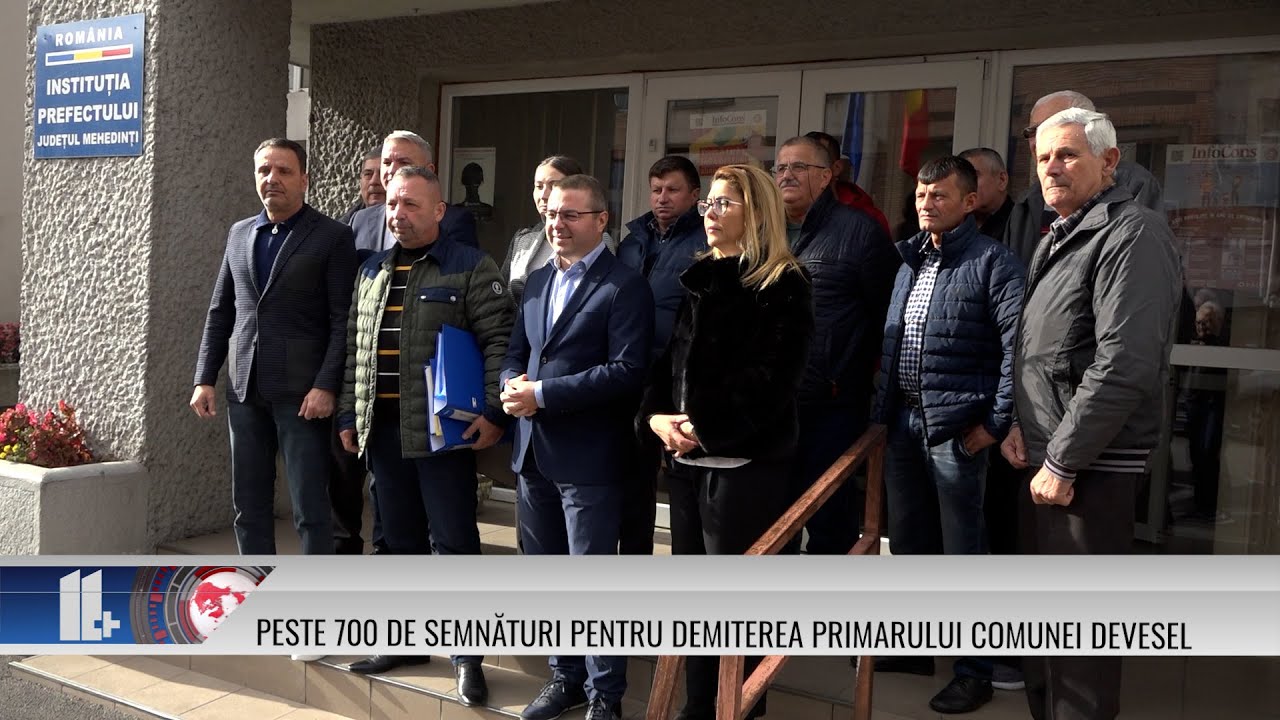 11 PLUS – Peste 700 de semnături pentru demiterea primarului comunei Devesel