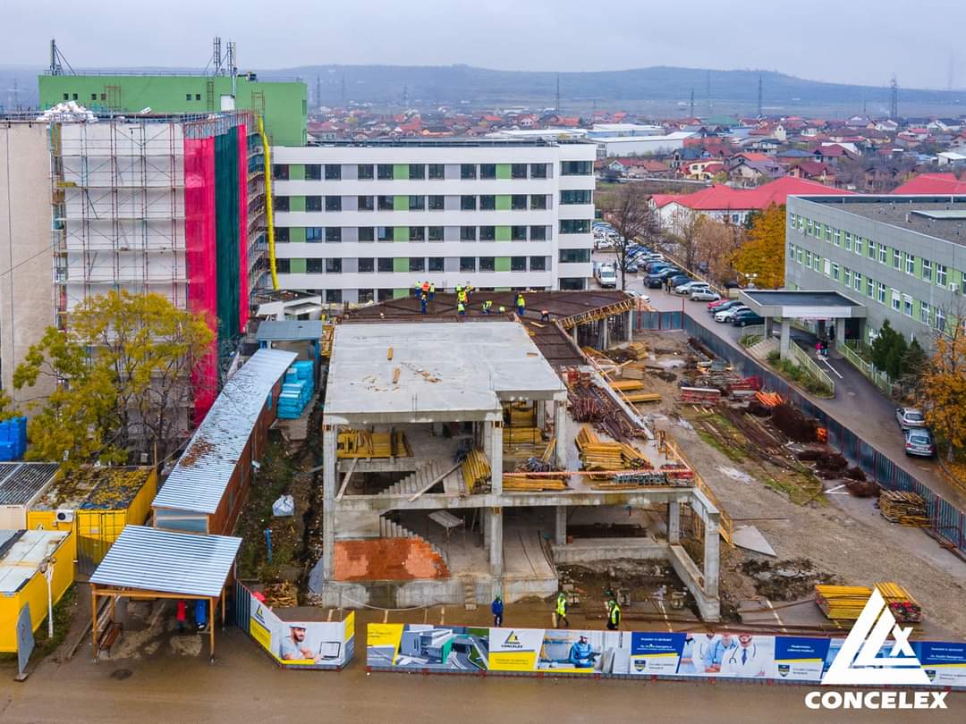 Lucrările de modernizare, la Spitalul Județean, avansează