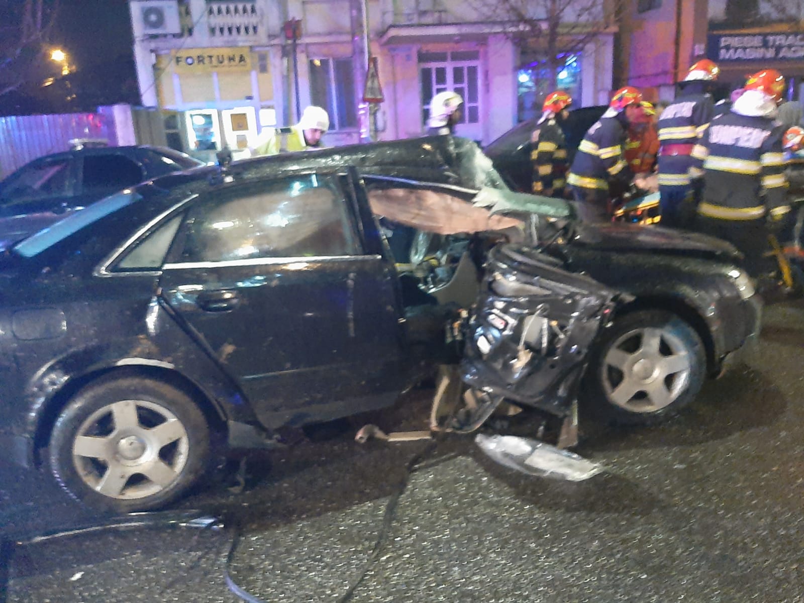 Băut și fără permis, implicat într-un accident rutier