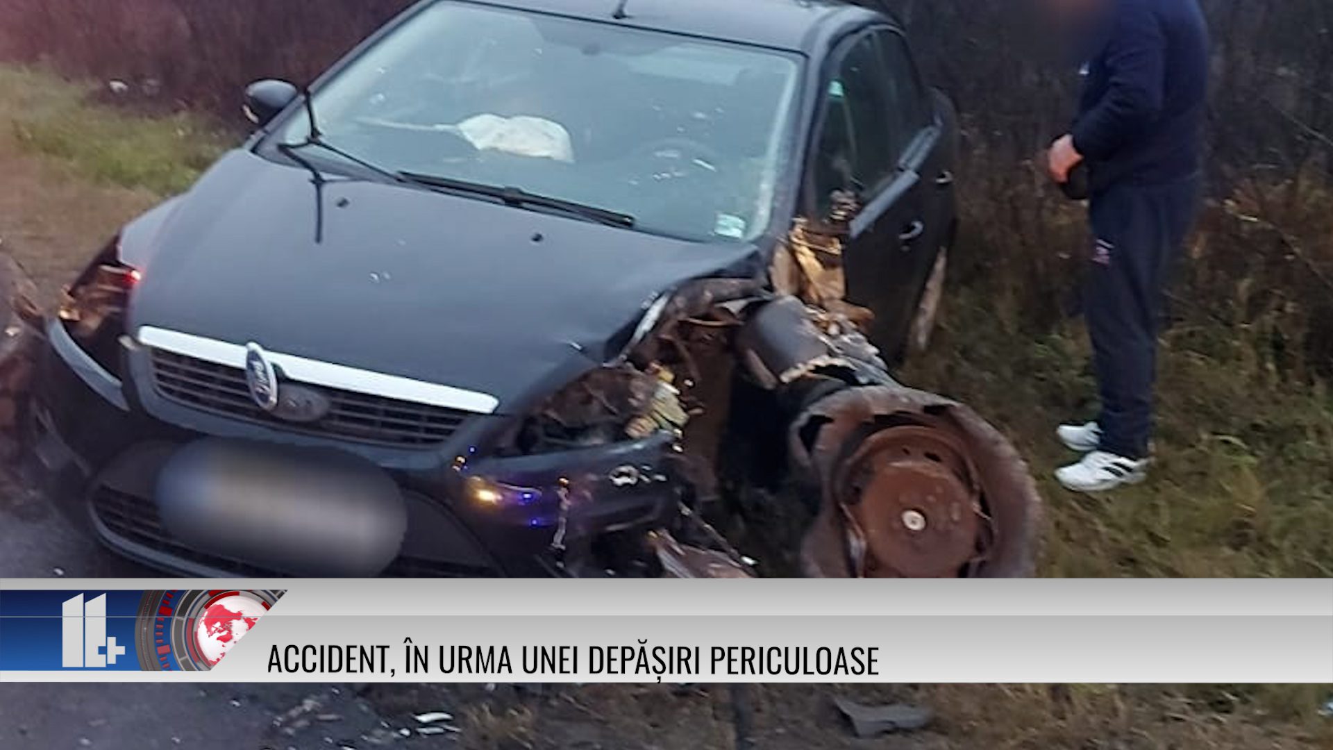 Accident, în urma unei depășiri periculoase