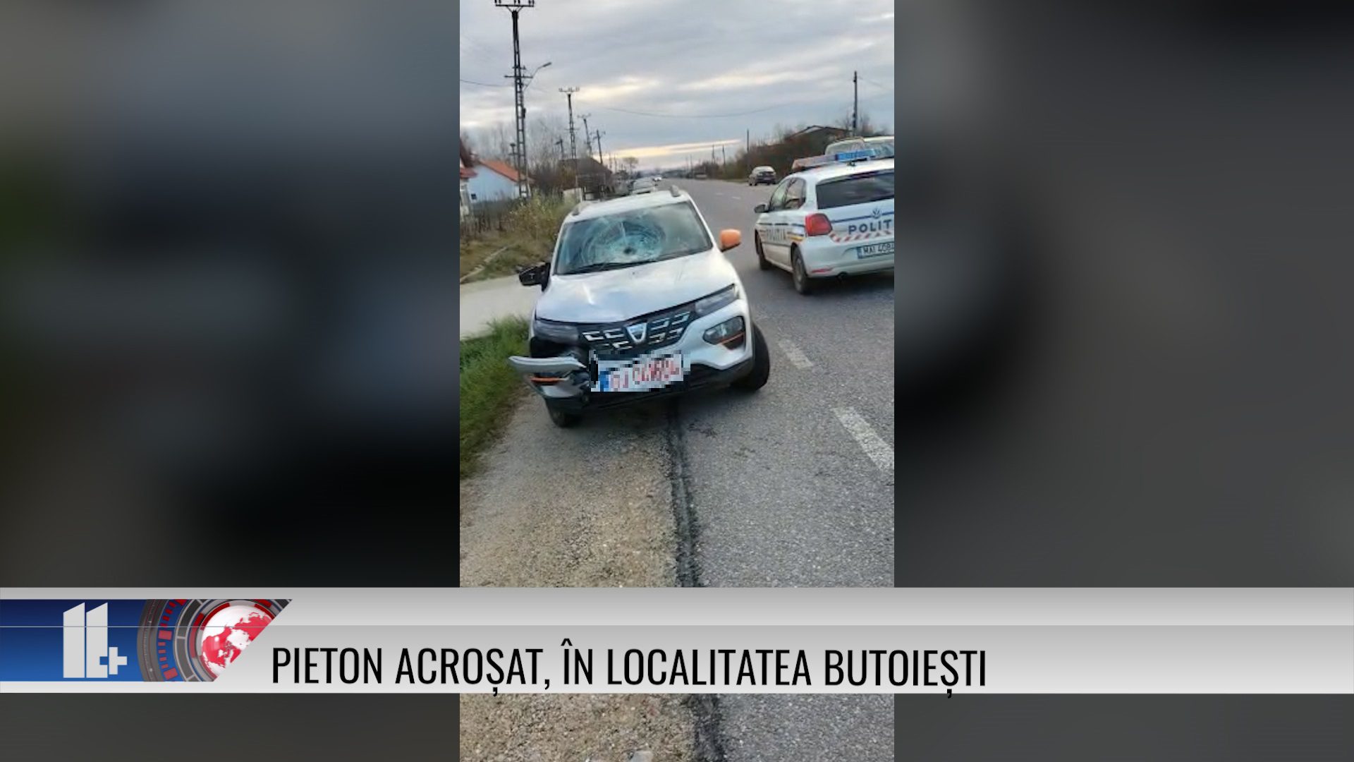 Pieton acroșat, în localitatea Butoiești