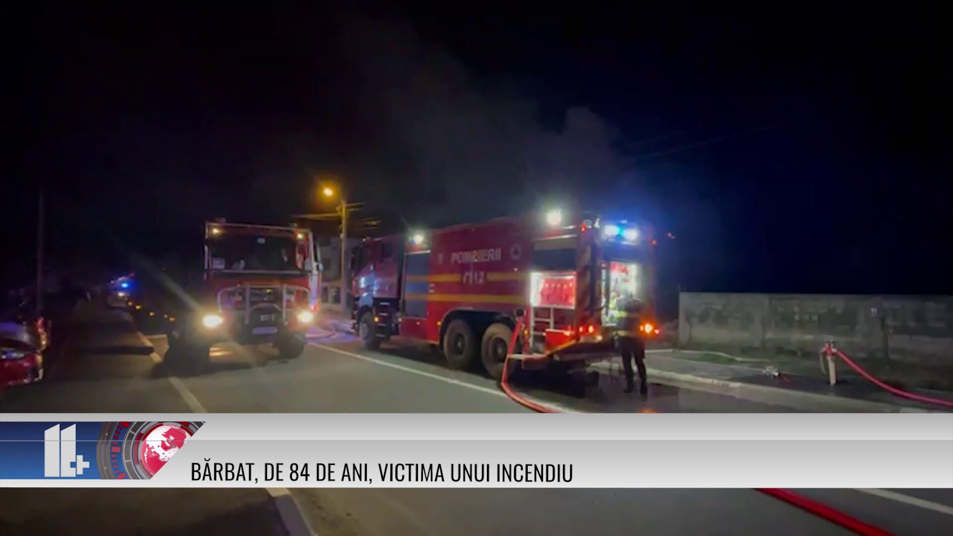 Bărbat, de 84 de ani, victima unui incendiu