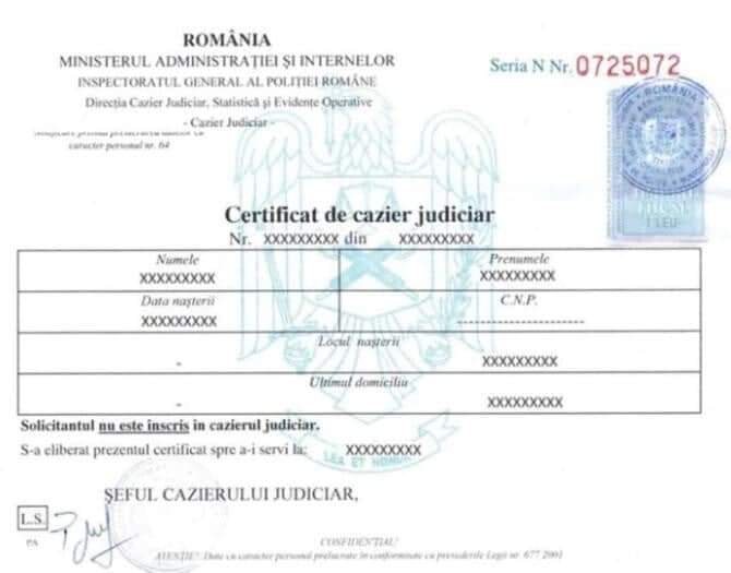 Cazierul judiciar, eliberat și online