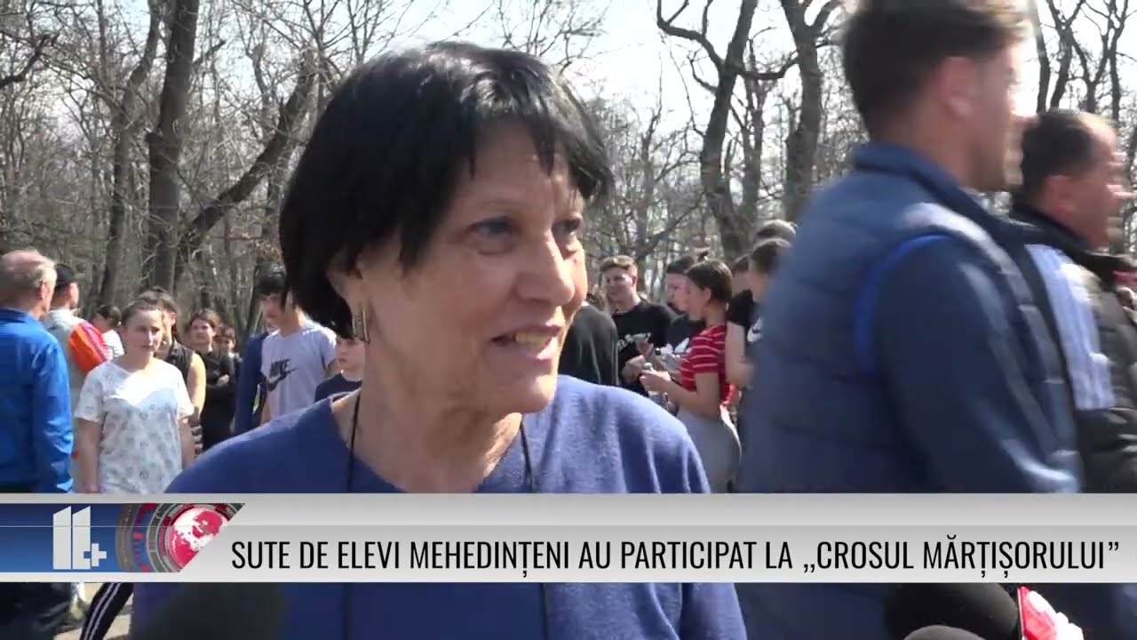 Sute de elevi mehedințeni au participat la „Crosul Mărțișorului”