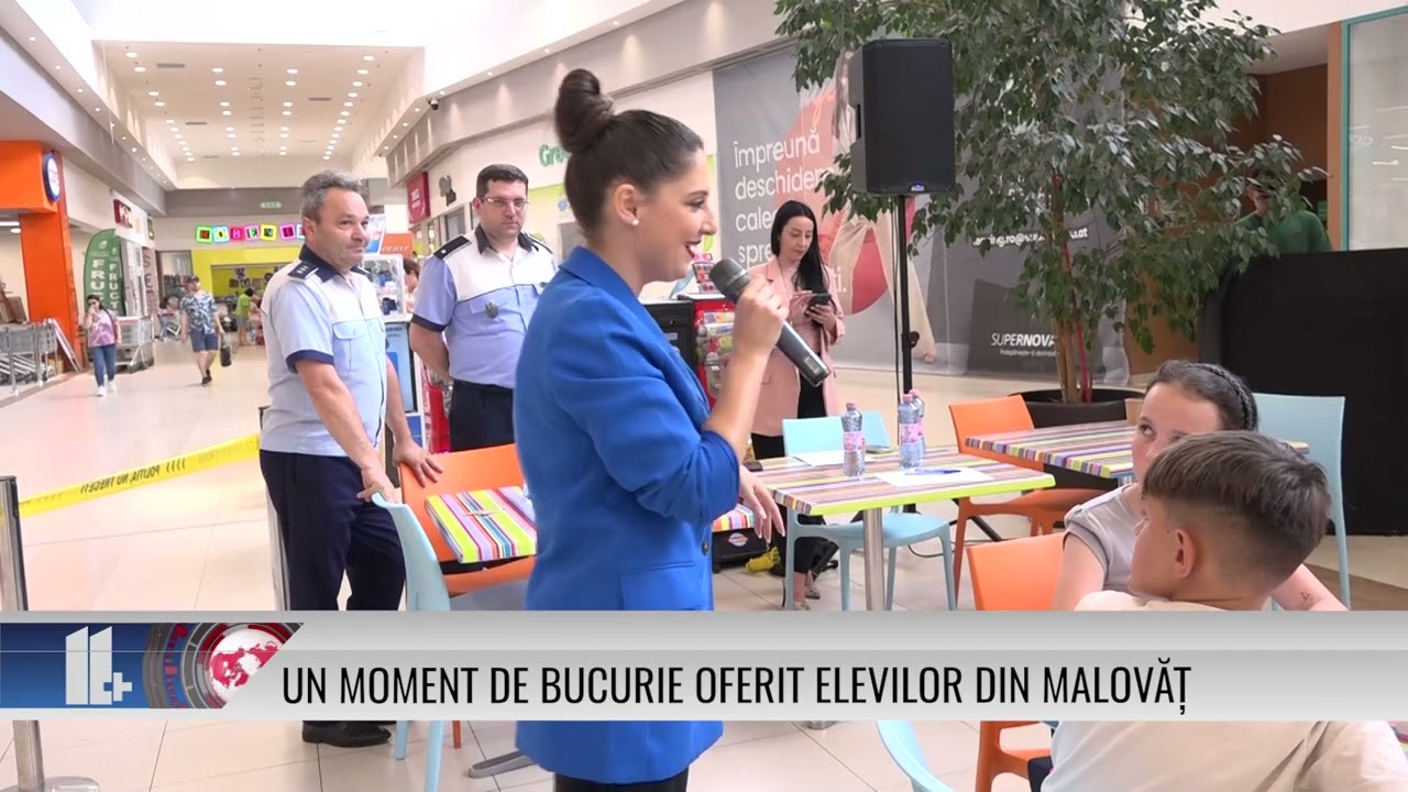 11 PLUS – Un moment de bucurie oferit elevilor din Malovăț