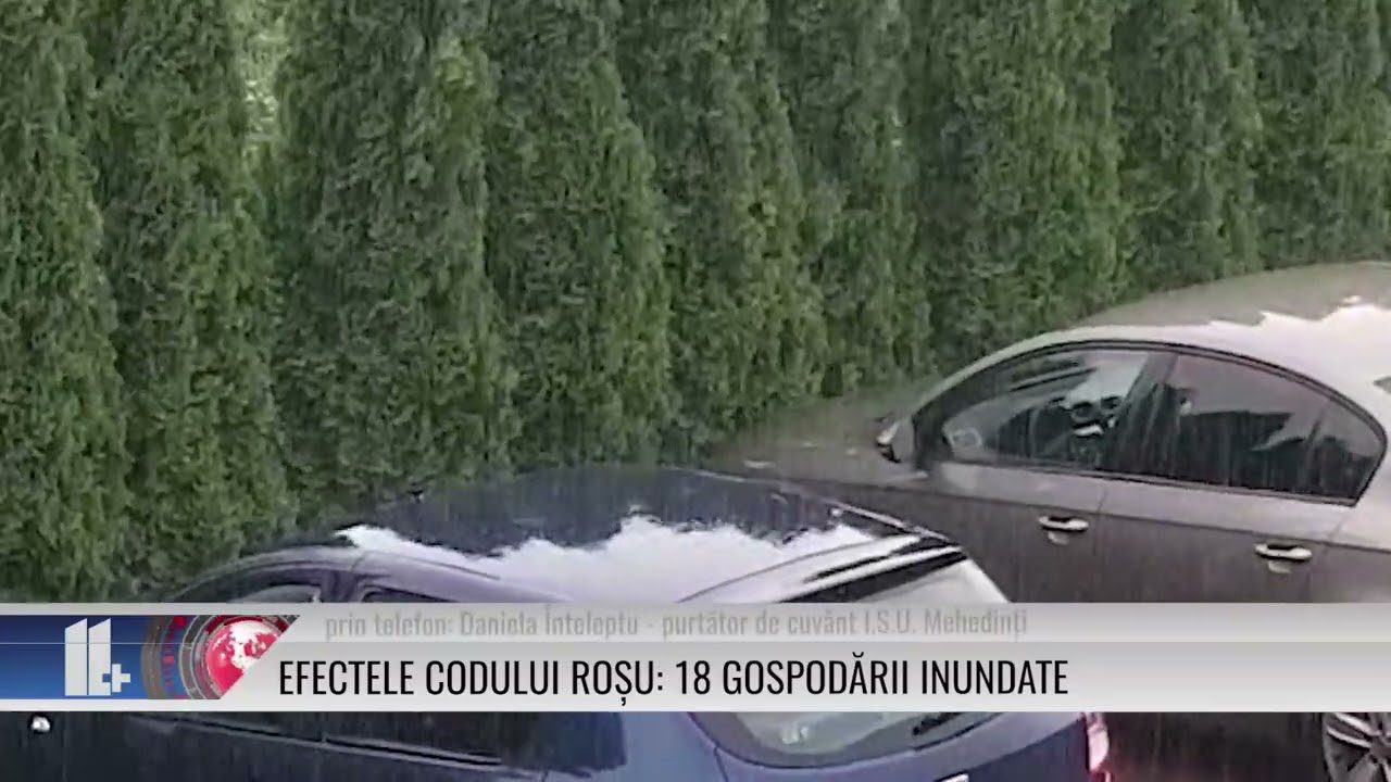 Efectele codului roșu: 18 gospodării inundate