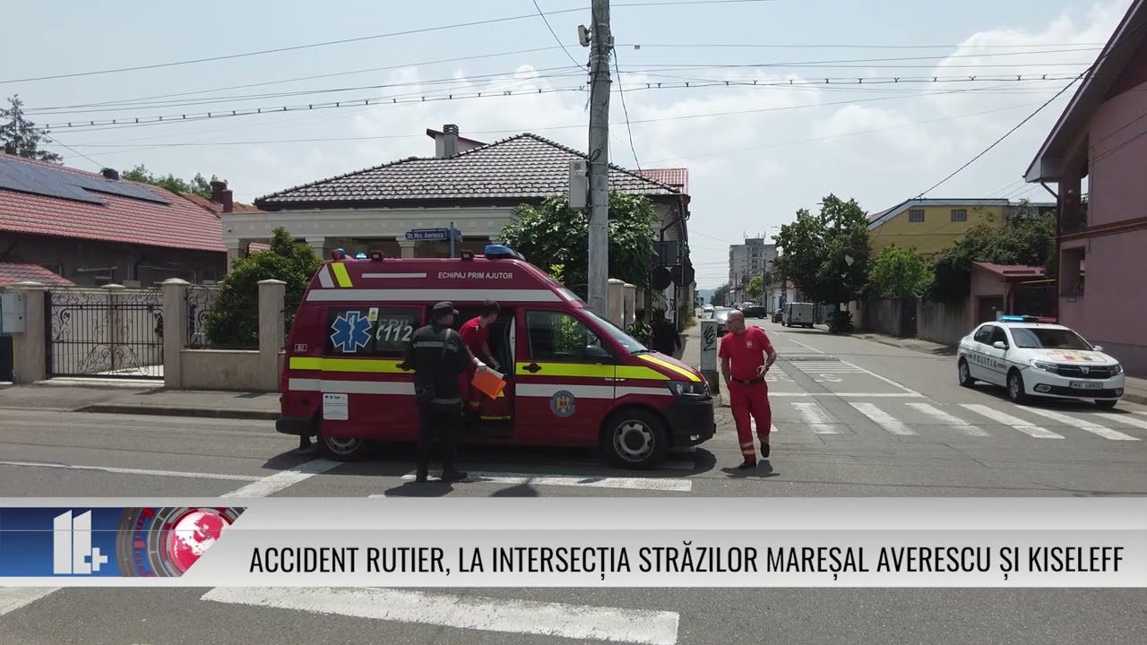 Accident rutier, la intersecția străzilor Mareșal Averescu și Kiseleff