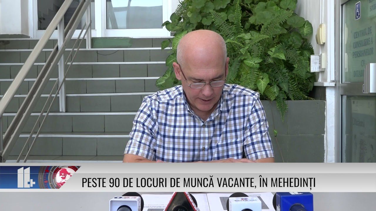 Peste 90 de locuri de muncă vacante, în Mehedinți