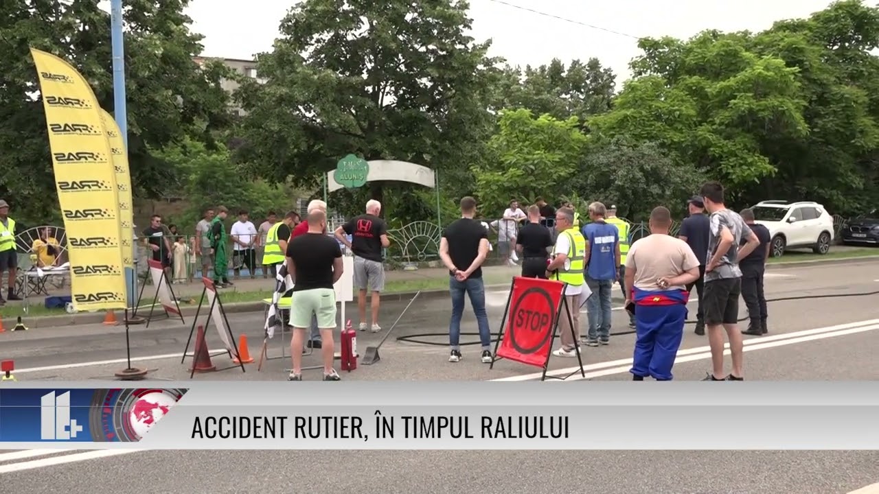 Accident rutier, în timpul raliului