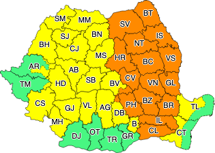 Atenție! Avertizare de cod galben de instabilitate atmosferică