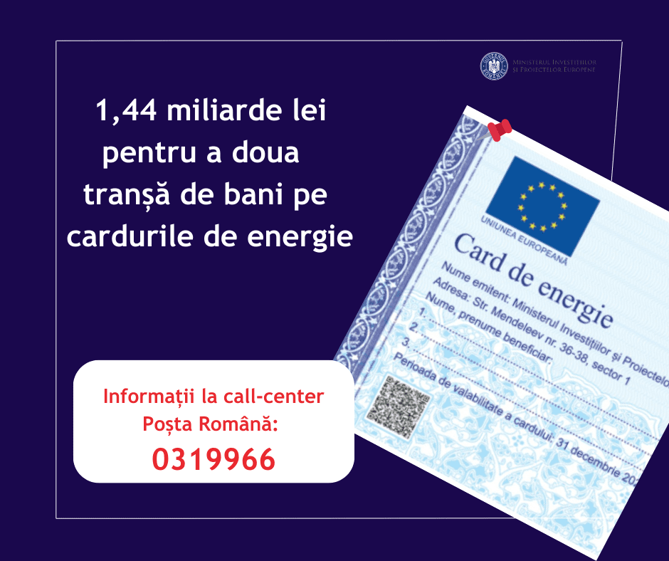 Card energie: Când vin banii pentru plata facturilor de încălzire