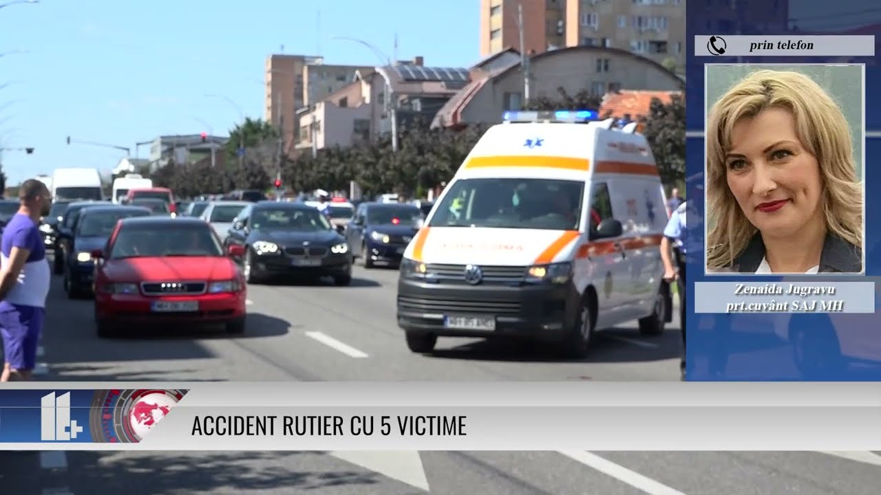 Accident rutier cu 5 victime