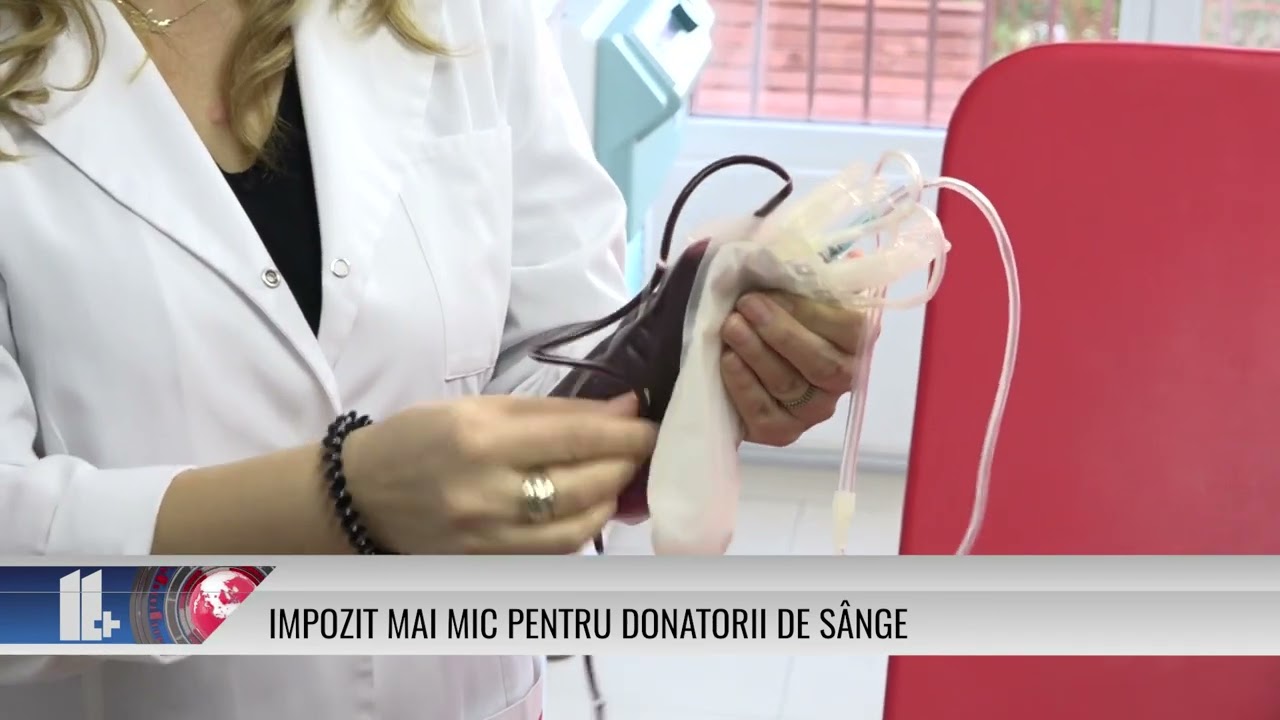 Impozit mai mic pentru donatorii de sânge