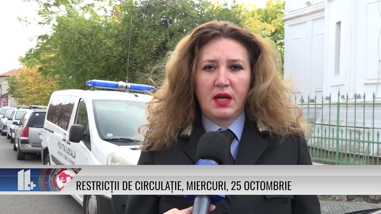 Restricții de circulație, miercuri, 25 octombrie