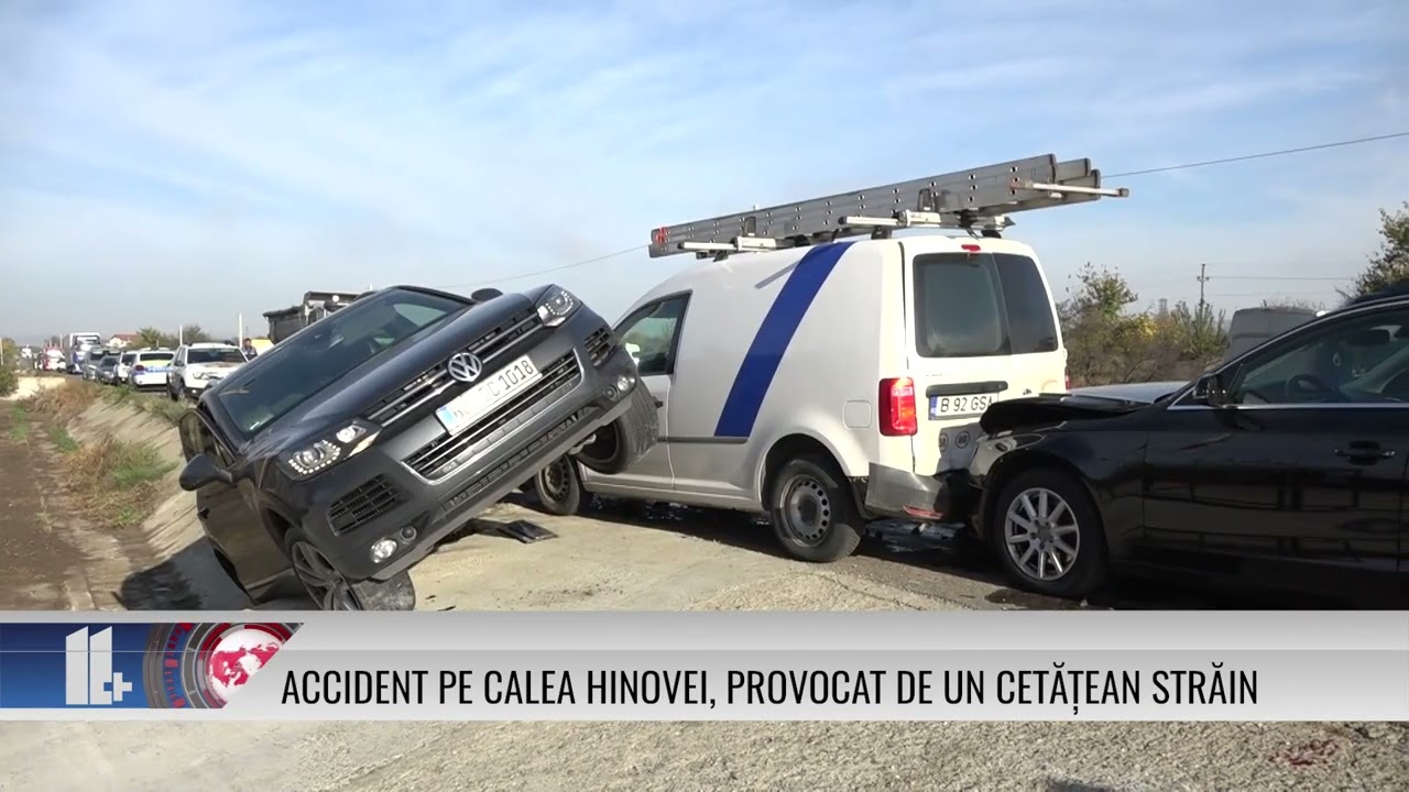 Accident pe Calea Hinovei, provocat de un cetățean străin