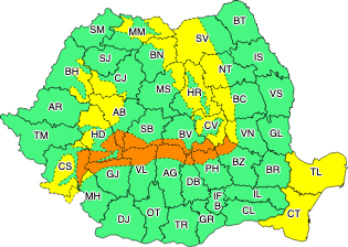 Atenție! Avertizare de cod galben de intensificări ale vântului