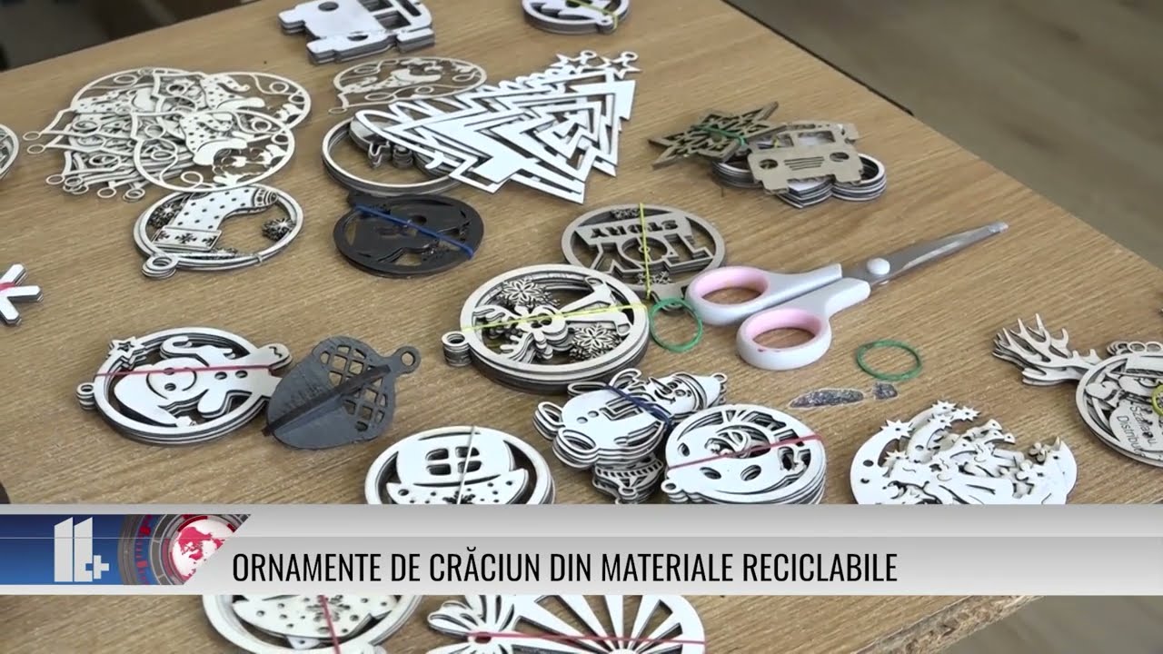 Ornamente de Crăciun din materiale reciclabile