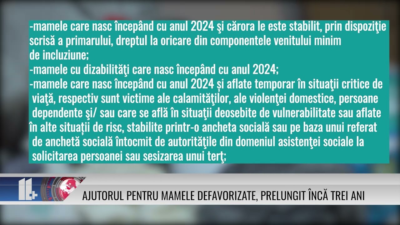 Ajutorul pentru mamele defavorizate, prelungit încă trei ani