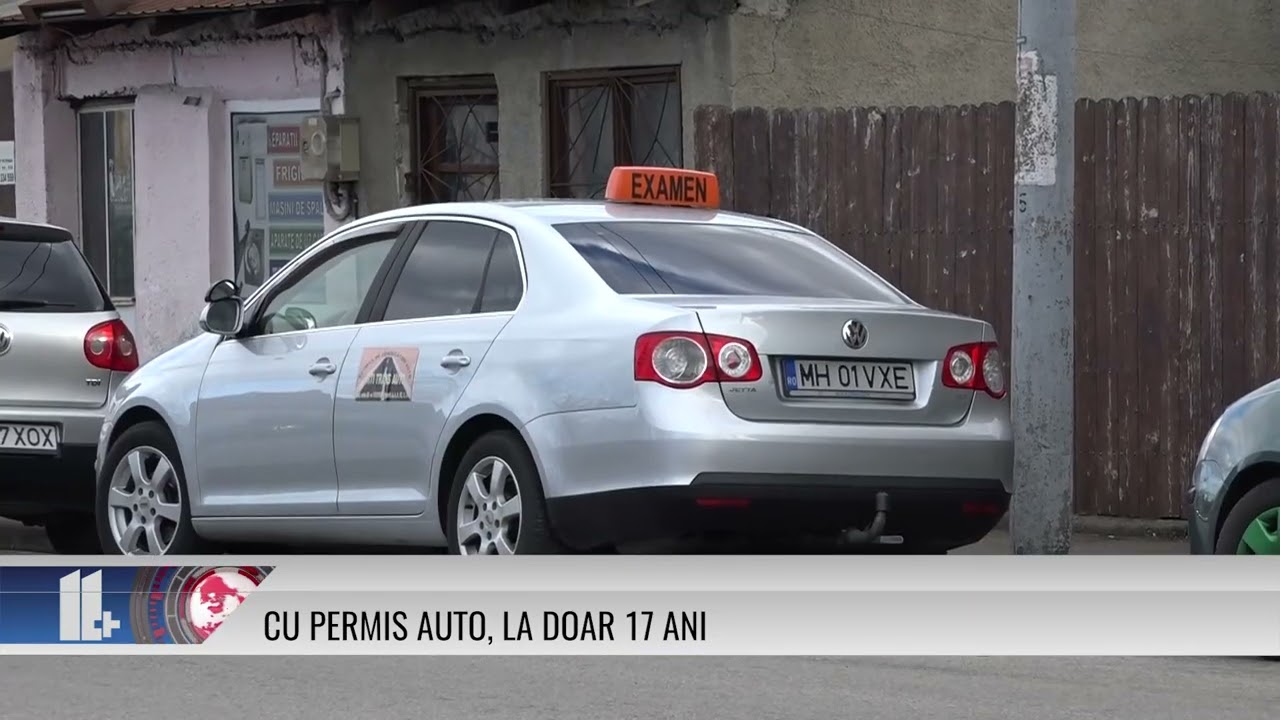 Cu permis auto, la doar 17 ani