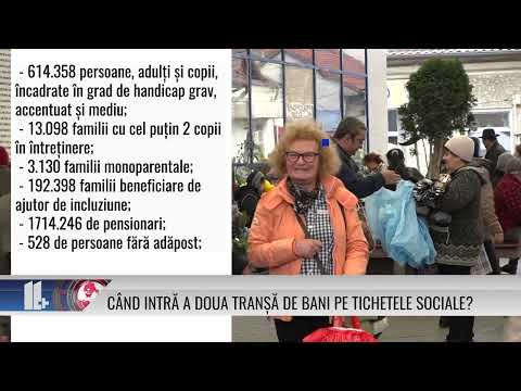 Când intră a doua tranșă de bani pe tichetele sociale ?