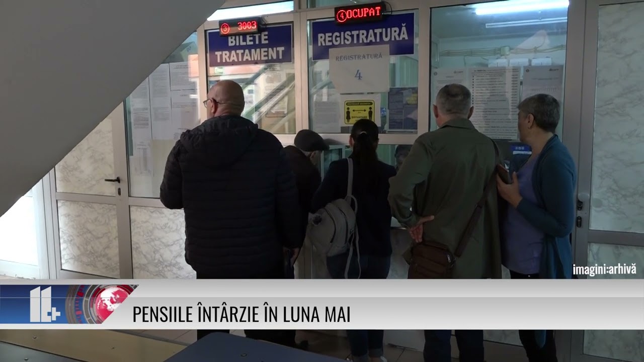 Pensiile întârzie în luna mai