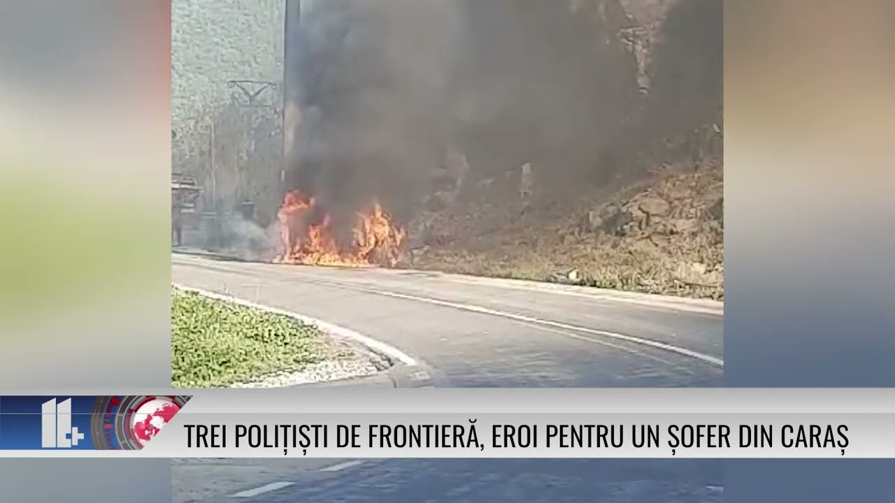 Trei polițiști de frontieră din Severin, eroi pentru un șofer din Caraș Severin