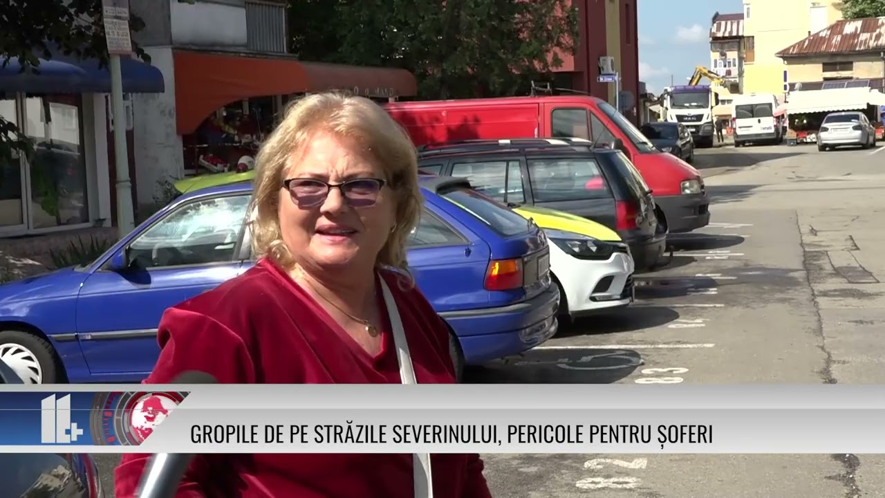 Gropile de pe străzile Severinului, pericole pentru șoferi