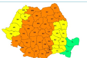 Atenție! Avertizare de cod portocaliu de instabilitate atmosferică