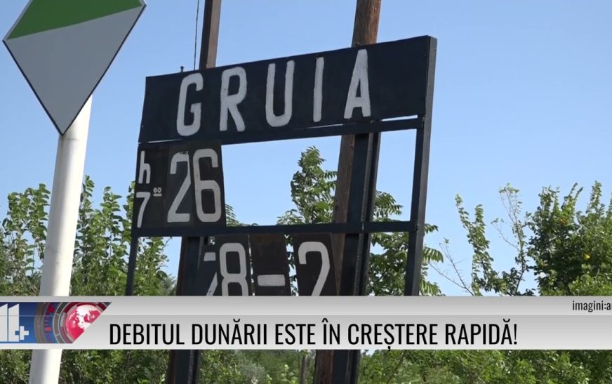 Debitul Dunării este în creștere rapidă!