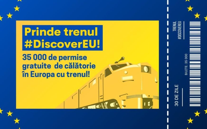 Discover EU, programul care oferă călătorii gratuite cu trenul!