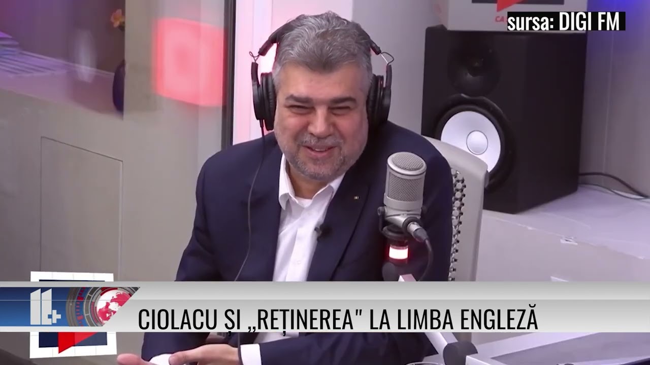 Ciolacu și ,,reținerea” la limba engleză!