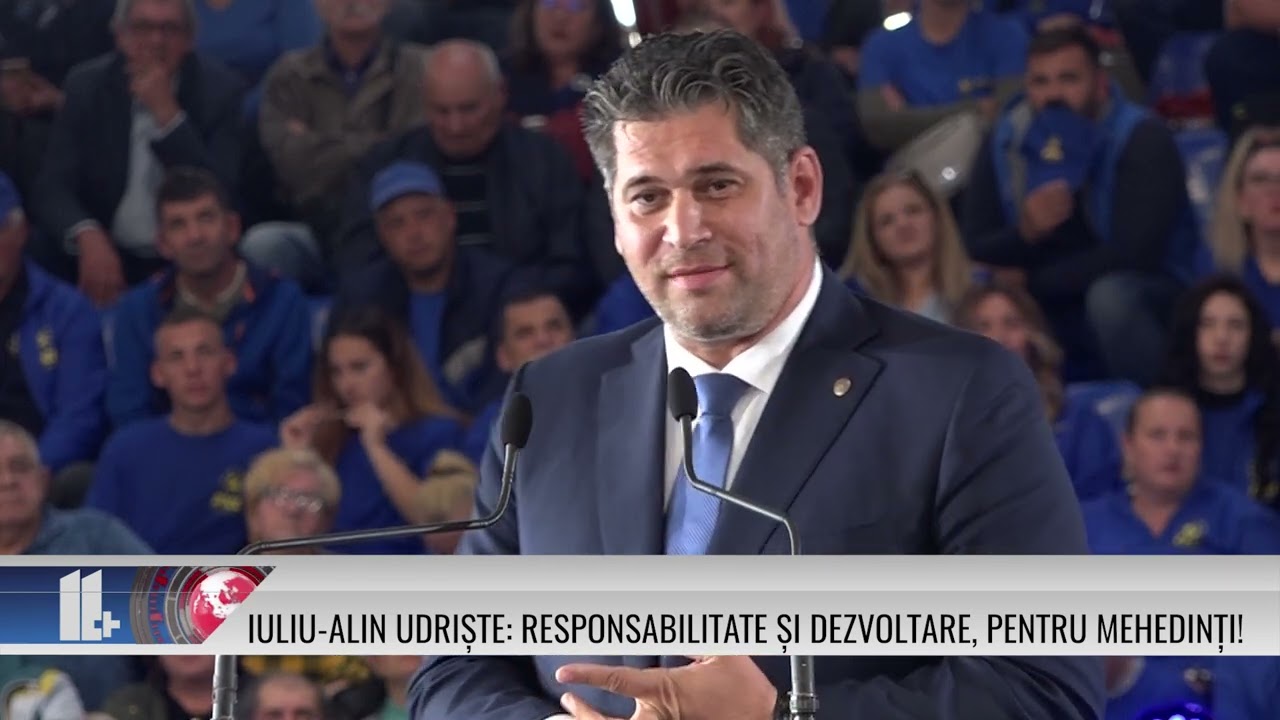 Iuliu-Alin Udriște: Responsabilitate și dezvoltare, pentru Mehedinți!