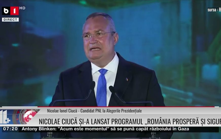 Nicolae Ciucă și-a lansat Programul ,,România Prosperă și Sigură”