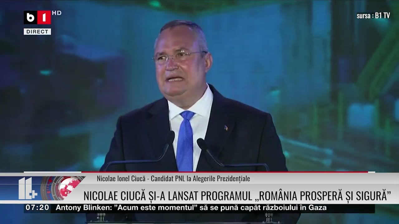 Nicolae Ciucă și-a lansat Programul ,,România Prosperă și Sigură”