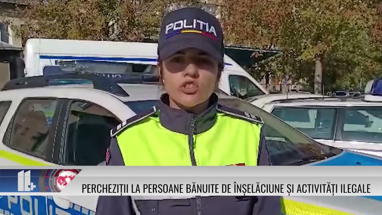 Percheziții la persoane bănuite de înșelăciune și activități ilegale!