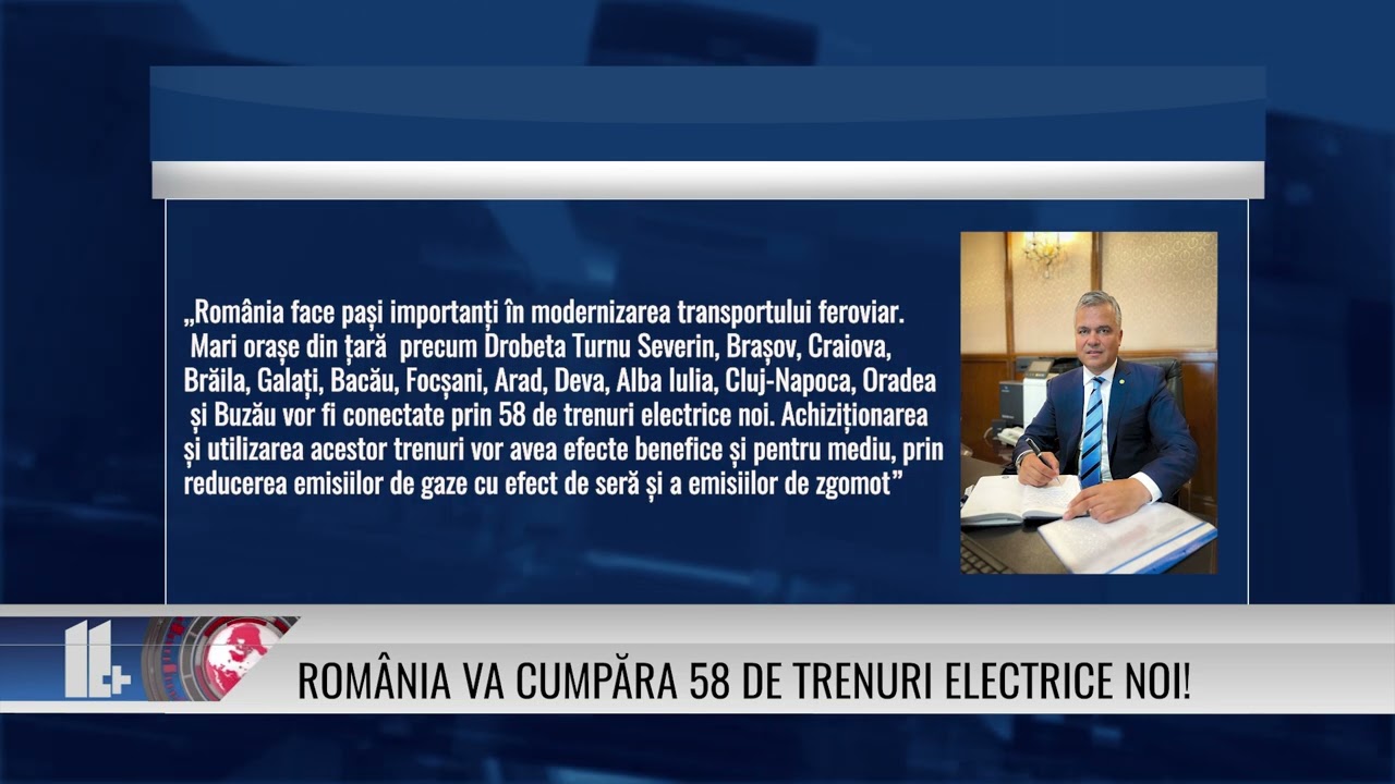 România va cumpăra 58 de trenuri electrice noi!