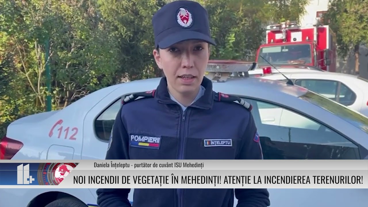 Noi incendii de vegetație în Mehedinți! Atenție la incendierea terenurilor!