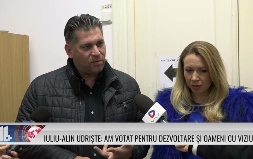 Iuliu-Alin Udriște: Am votat pentru dezvoltare și oameni cu viziune!