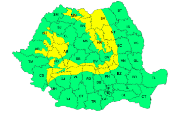 Meteo: Avertizare de cod galben de intensificări ale vântului