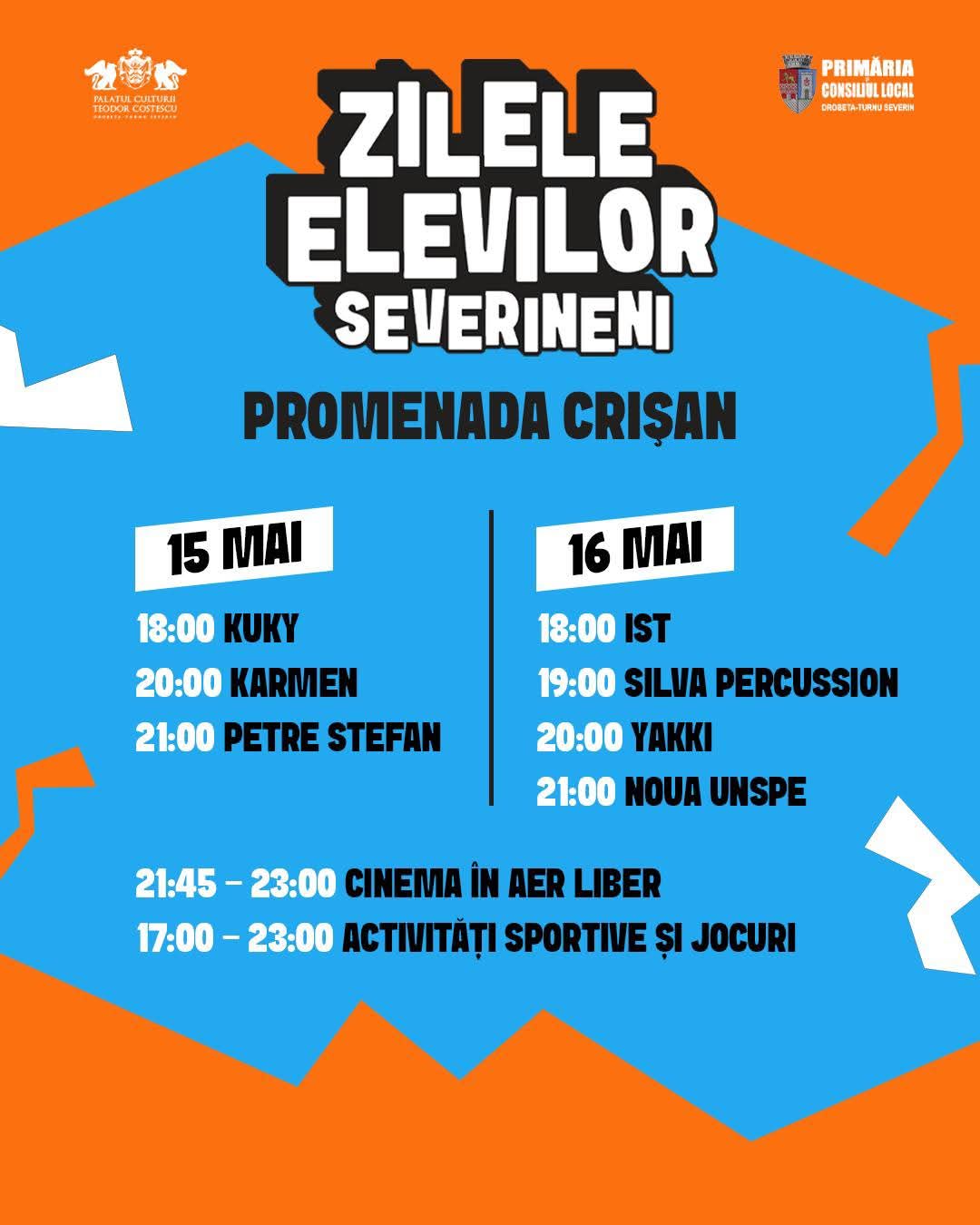 Prima zi a evenimentului Zilele elevilor severineni, un real succes!